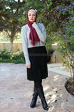 Winter Pullover with Back Tie and Bowknot - E-Modesta