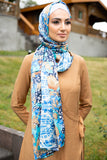 Multicolor Hijab Blue