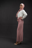 Wide Leg Striped Pants | Pink Color - E-Modesta